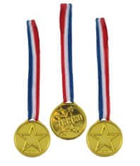 Unique Víťazné medaile 24ks plastové