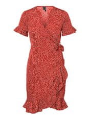 Vero Moda Dámske šaty VMHENNA Regular Fit 10286402 Goji Berry (Veľkosť XL)
