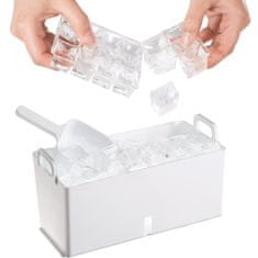 tectake Výrobník ľadu na 2,2 l vody a 1,1 kg ľadu