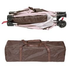 tectake Detská cestovná postieľka 126x65x80cm s prepravnou taškou