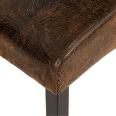 tectake 8 jedálenských stoličiek ergonomických, masívne drevo
