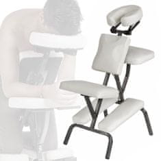 tectake Masážna stolička zo syntetickej kože