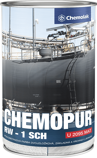 Chemolak CHEMOPUR RW U 2095 - Matná dvojzložková polyuretánová farba RAL 2011 - tmavooranžová 0,8 L