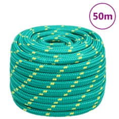Vidaxl Lodné lano zelené 20 mm 50 m polypropylén