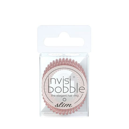 Invisibobble Tenká špirálová gumička do vlasov Slim Pink Monocle 3 ks