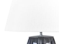 Beliani Keramická stolná lampa sivá/béžová CIDRA
