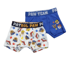 Eplusm Chlapčenské boxerky Paw Patrol 2 ks 122–128 / 7–8 rokov modrá, biela