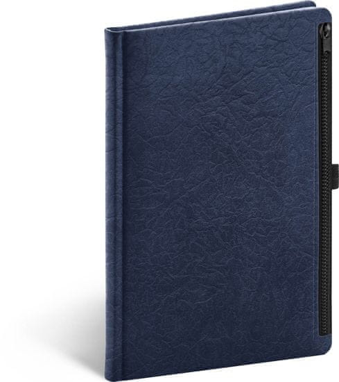 Presco Group Notes Hardy modrý, linajkový, 13 × 21 cm