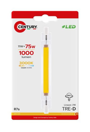 Century CENTÚRY LED LAMP SLIM R7S 11W 3000K CEN TRCOB-1011830BL