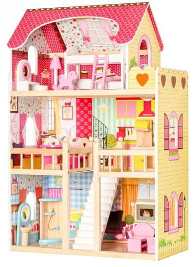 Derrson XL drevený domček pre bábiky Grace