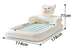 Intex 66814 Nafukovacia cestovná posteľ pre deti - Medveď