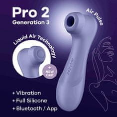 Satisfyer Satisfyer Pro 2 Generation 3 APP (Lilac), Liquid Air vibrátor
