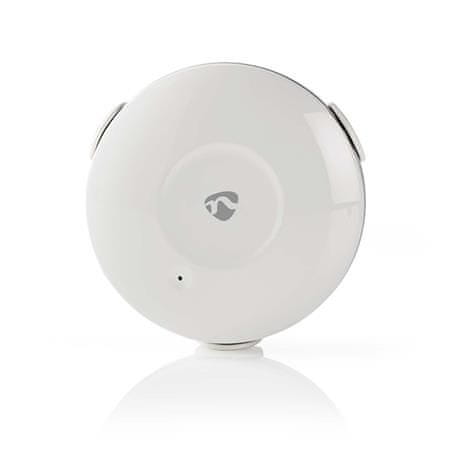 Nedis Wi-Fi šikovný detektor úniku vody / napájanie z batérie / hlasitosť 50 dB / Android & iOS / biely