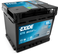 Exide EFB 55Ah Autobatéria Start-Stop 12V , 540A , EL550