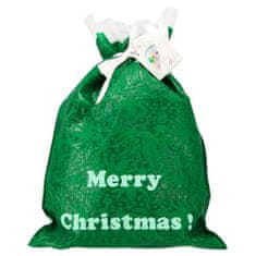 Chomik Vianočná darčeková taška zelená "Merry Christmas" 30x45 cm