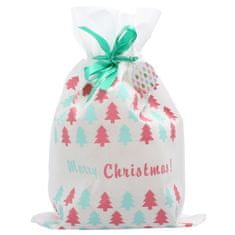 Chomik Vianočná darčeková taška biela 30x45 cm