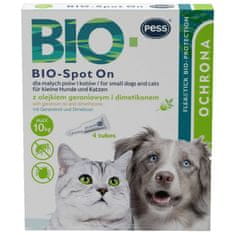 PESS Bio-spot tekutá starostlivosť a ochrana vo forme kvapiek pre malé psy a mačky