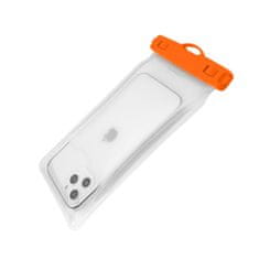 FIXED Vodoodolné plávajúce puzdro na mobil Float s kvalitným uzamykacím systémom a certifikáciou IPX8 FIXFLT-OR, oranžová