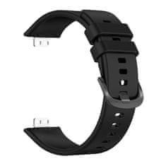 FIXED Silikónový remienok Silicone Strap pre Huawei Watch FIT FIXSSTB-1054-BK, čierny