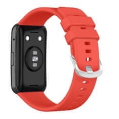 FIXED Silikónový remienok Silicone Strap pre Huawei Watch FIT FIXSSTB-1054-RD, červený