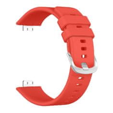 FIXED Silikónový remienok Silicone Strap pre Huawei Watch FIT FIXSSTB-1054-RD, červený