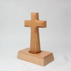 Drevený kríž 05 na podstavci 12,5cm