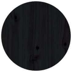 Vidaxl Konferenčný stolík čierny Ø 40x60 cm borovicový masív