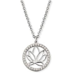 Engelsrufer Strieborný náhrdelník s lotosovým kvetom ERN-LOTUS-ZI