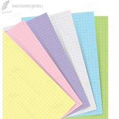 Filofax papier štvorčekový A5 - pastelový