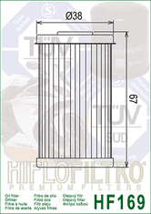 Hiflofiltro Olejový filter HF169