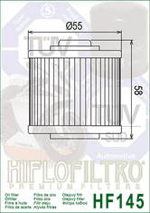 Hiflofiltro Olejový filter HF145