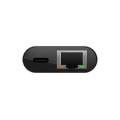 Belkin USB-C / Gigabit-Ethernet-Adapter 60W PD, čierna, INC001btBK