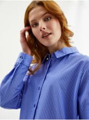 Jacqueline de Yong Modrá dámska pruhovaná košeľa JDY Ella L