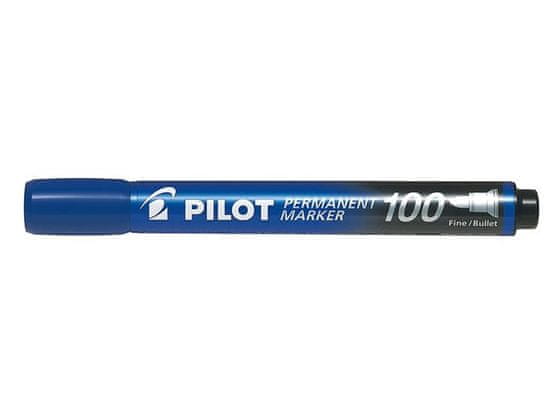 Pilot 100 Popisovač permanentný BL modrá