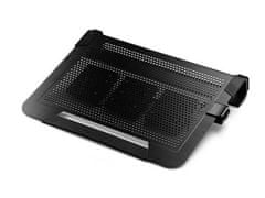 Cooler Master NotePal U3 PLUS, chladiaca podložka pod notebook, USB, 2 x 80 mm, čierna