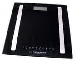 Esperanza FIT bezdrôtová digitálna kúpeľňová váha, 5-180kg, čierna