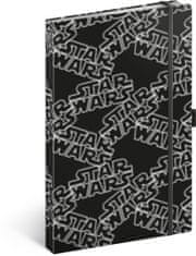 Presco Group Notes Star Wars Black linajkový, 13 × 21 cm