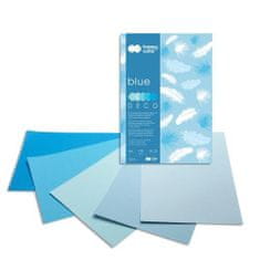 Happy Color Blok s farebnými papiermi A4 Deco 170 g - modré odtiene