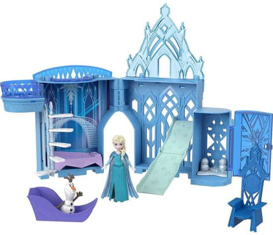 Disney Frozen Malá bábika a snehové prekvapenie herný set - Elsa HLX00