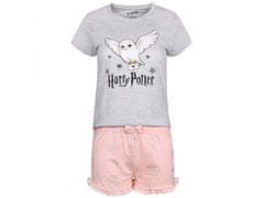 sarcia.eu Harry Potter Sivé a ružové letné pyžamo pre dievčatá, krátke rukávy, volány 11-12 let 146/152 cm