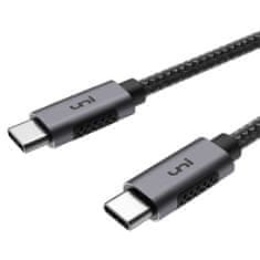 UNI Rýchlonabíjací kábel USB-C na USB-C 100W 20V 5A, 3m