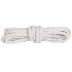 Kaps Okrúhle biele bavlnené šnúrky do topánok dĺžka 75 cm