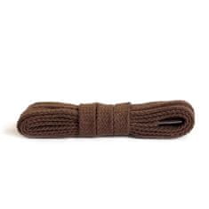 Kaps Ploché hnedé bavlnené šnúrky do topánok dĺžka 45 cm
