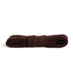 Kaps Ploché tmavo hnedé bavlnené šnúrky do topánok dĺžka 60 cm