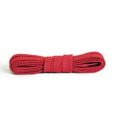 Kaps Ploché červené bavlnené šnúrky do topánok dĺžka 150 cm