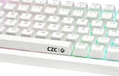 CZC.Gaming Reaper, TTC Red, herní klávesnice (CZCGK880W), biela