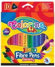 Colorino Fixy trojhranné JUMBO 10 farieb