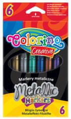Colorino Coloino Metalické popisovače 6 farieb