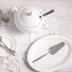 Ambition Porcelánový oválny tanier biely 35,5 cm