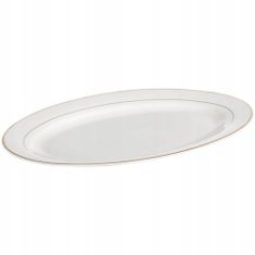Ambition Porcelánový oválny tanier biely 30,5 cm
